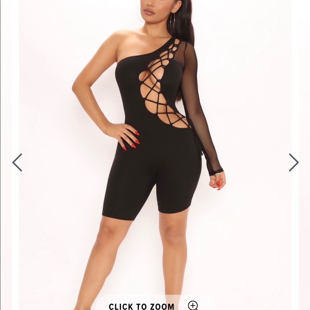 Biker short romper